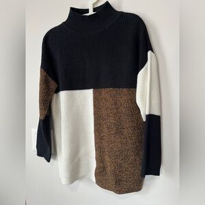 Block colored Cleo petites sweater